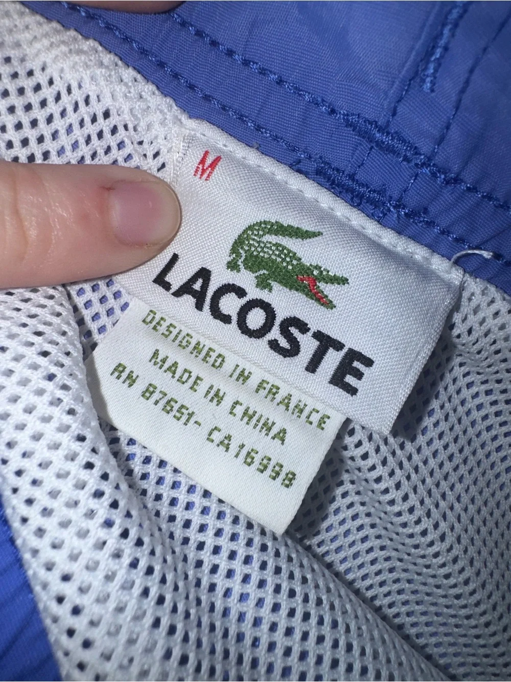 Men’s Lacoste Graphic Spell Out Logo Swim Trunks / Shorts Medium